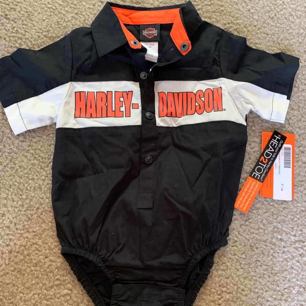 NWT Harley Davidson onesie